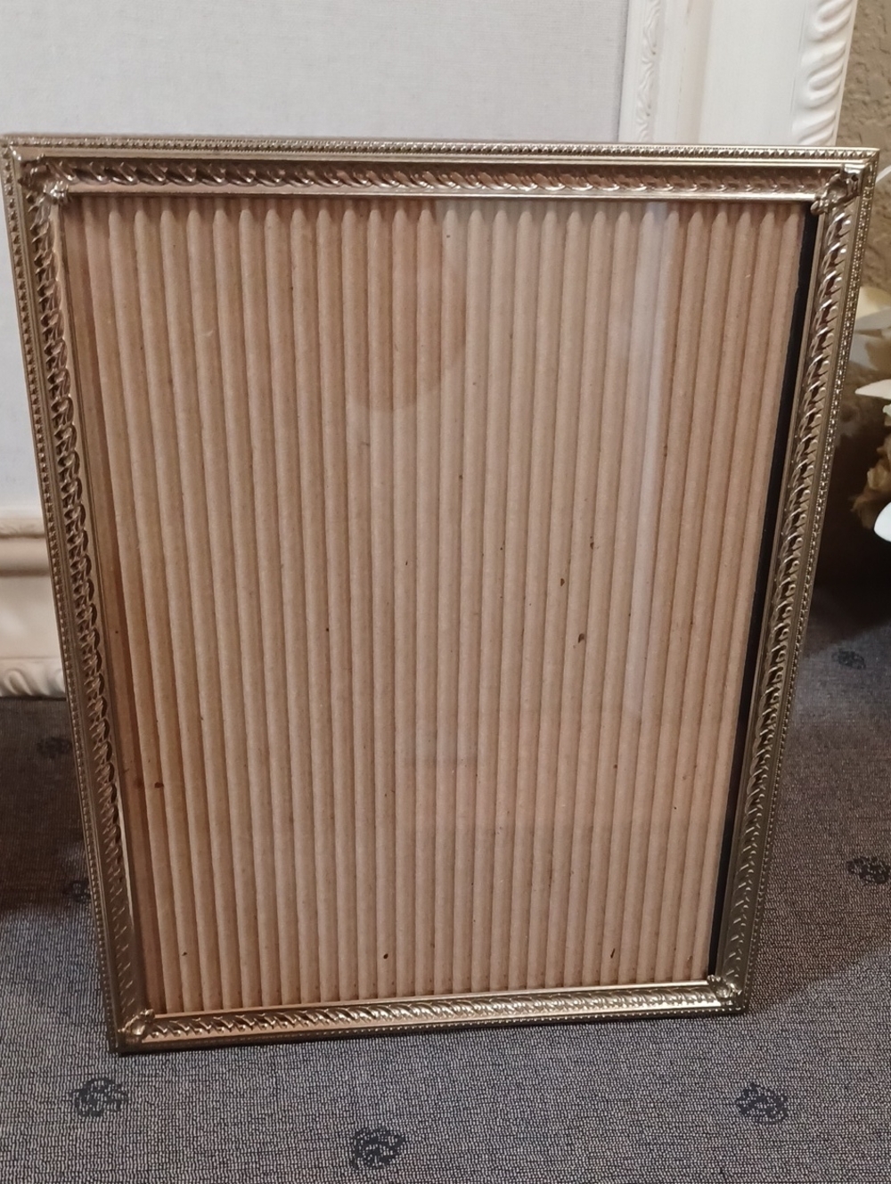 Ornate Gold Ribbed Frame by